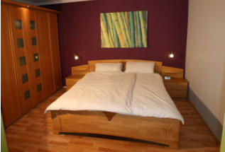 Schlafzimmer in unserer Ferienwohnun "Am Osterbergsee"